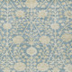 10' X 14' Sky Blue And Beige Floral Washable Indoor Outdoor Area Rug