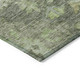 3' X 5' Fern Green And Olive Green Floral Washable Indoor Outdoor Area Rug