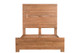 Brown Live Edge Bow Joint Solid Wood Queen Bed Frame