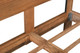 Brown Live Edge Bow Joint Solid Wood Queen Bed Frame