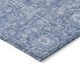 3' X 5' Denim Blue And Ivory Floral Washable Indoor Outdoor Area Rug