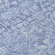 10' X 14' Denim Blue And Ivory Floral Washable Indoor Outdoor Area Rug