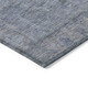 3' X 5' Denim Blue And Gray Oriental Washable Indoor Outdoor Area Rug
