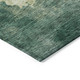 8' X 10' Green And Ivory Abstract Washable Indoor Outdoor Area Rug