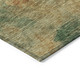 9' X 12' Terra Cotta Copper And Green Abstract Washable Indoor Outdoor Area Rug