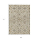 9' X 12' Beige Blue And Brown Moroccan Washable Indoor Outdoor Area Rug