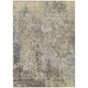 3' X 5' Beige And Brown Abstract Washable Indoor Outdoor Area Rug