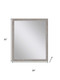 32" Silver Framed Accent Mirror