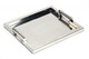 18" Silver Stainless Steel Serving Tray