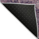 9' X 12' Eggplant Medallion Washable Indoor Outdoor Area Rug