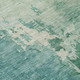 5' X 8' Emerald Abstract Washable Indoor Outdoor Area Rug