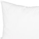 15" X 23" White Cotton Down Blend Throw Pillow Insert