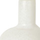 12" White Mottled Handblown Glass Table Vase