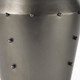 12" Gray Metal Table Vase