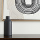 14" Black Metal Table Vase