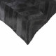 18" Black Cowhide Throw Pillow
