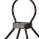 19" Black Distressed Geometric Metal And Glass Tabletop Lantern Candle Holder