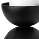 13" Black Metal Tabletop Pillar Candle Holder