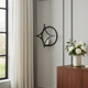 6" Black Quatrefoil Metal Wall Sconce Candle Holder