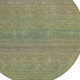 8' Fern Green Round Striped Washable Indoor Outdoor Area Rug