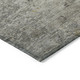 3' X 5' Gray Abstract Washable Indoor Outdoor Area Rug