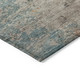 10' X 14' Teal Blue Abstract Washable Indoor Outdoor Area Rug