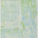 3' X 5' Mint Green And Blue Abstract Washable Indoor Outdoor Area Rug