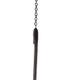 31" Black Distressed Woven Metal Lantern Candle Holder