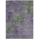 8' X 10' Purple And Green Abstract Washable Indoor Outdoor Area Rug