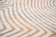 9' X 13' Beige Orange And Brown Geometric Washable Area Rug With UV Protection