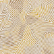 2' X 5' Beige Gold And Brown Geometric Washable Area Rug With UV Protection