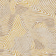 5' X 7' Beige Gold And Brown Geometric Washable Area Rug With UV Protection