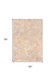 5' Beige Orange And Brown Geometric Washable Round Rug With UV Protection