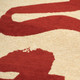 9' X 13' Beige And Red Abstract Washable Area Rug With UV Protection