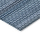 5' X 8' Denim Blue And Sky Blue Striped Washable Indoor Outdoor Area Rug