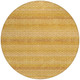 8' Wheat And Gold Round Striped Washable Indoor Outdoor Area Rug