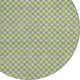 8' Green And Gray Round Floral Washable Indoor Outdoor Area Rug