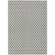 8' X 10' Ivory And Black Floral Washable Indoor Outdoor Area Rug