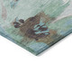 5' X 8' Khaki And Taupe Floral Washable Indoor Outdoor Area Rug