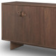 71" Brown Sideboard Soft Close with Four Doors