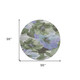 8' Olive Green And Fern Green Round Floral Washable Indoor Outdoor Area Rug