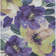 8' X 10' Purple And Lavender Floral Washable Indoor Outdoor Area Rug