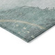8' X 10' Teal Blue And Aqua Abstract Washable Indoor Outdoor Area Rug