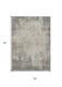 5' X 8' Taupe And Ivory Abstract Washable Indoor Outdoor Area Rug