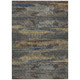 3' X 5' Graphite And Gray Abstract Washable Indoor Outdoor Area Rug