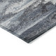 5' X 8' Gray And Silver Abstract Washable Indoor Outdoor Area Rug