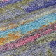 9' X 12' Lavender Pink And Blue Abstract Washable Indoor Outdoor Area Rug