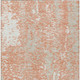 5' X 8' Coral And Ivory Abstract Washable Indoor Outdoor Area Rug