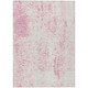 10' X 14' Pink And Ivory Abstract Washable Indoor Outdoor Area Rug