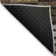 9' X 12' Chocolate Ivory And Gold Striped Washable Indoor Outdoor Area Rug